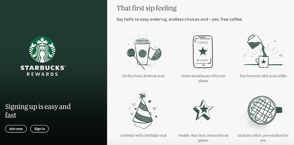 Starbucks Rewards is Starbucks' customer loyalty program that rewards customers for each purchase.