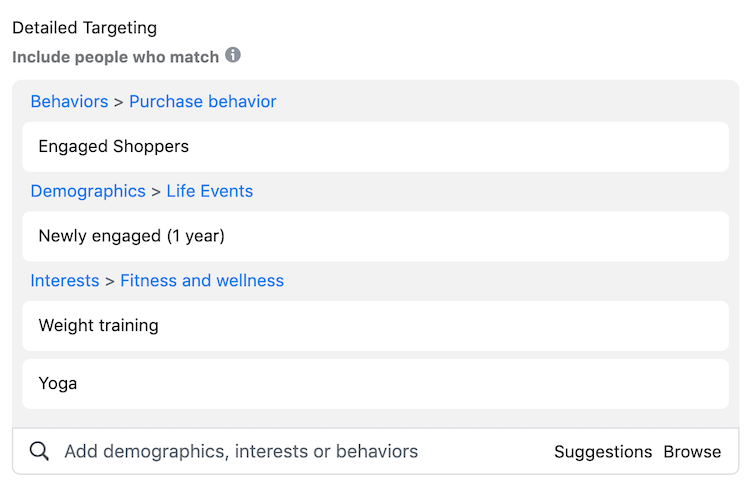 Facebook advertising gives you great targeting options for your fitness marketing.