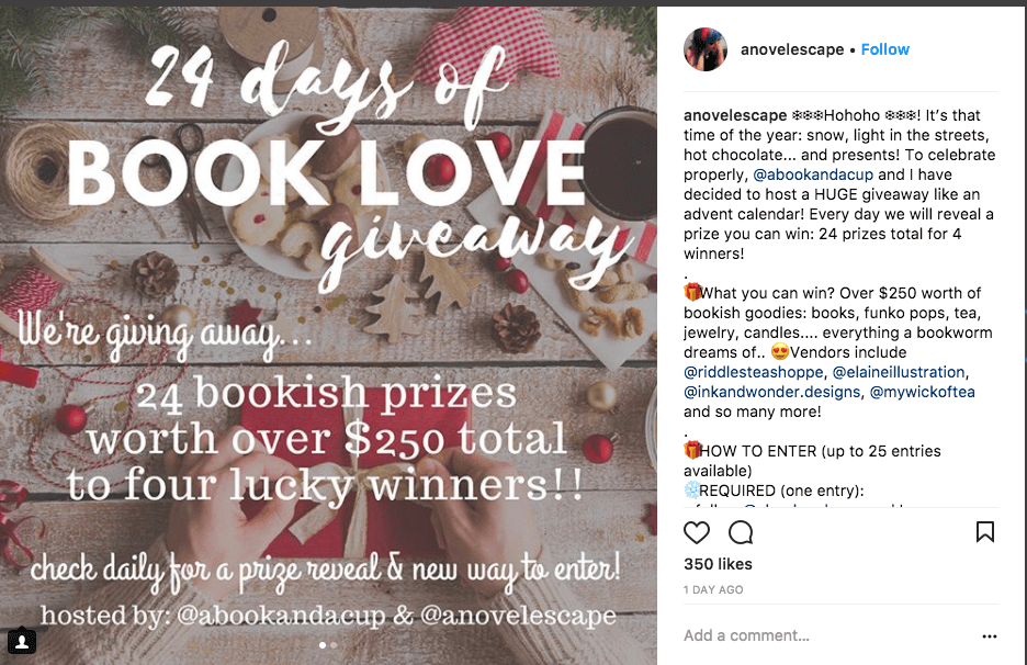 Instagram Holiday Giveaway Ideas