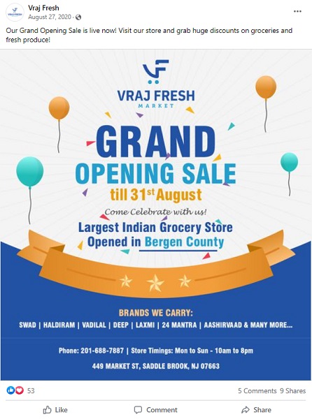 grand opening sale flyer
