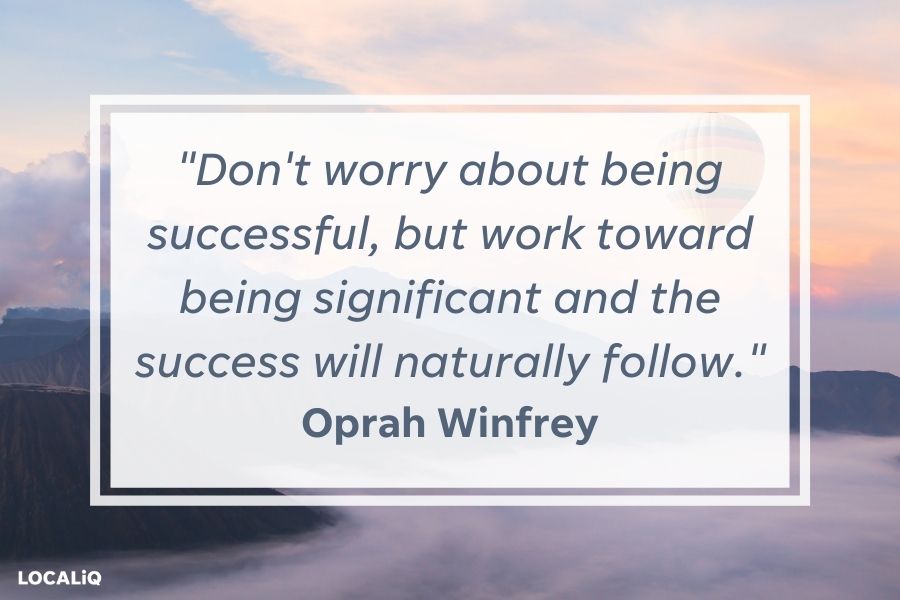 inspirational quote - oprah