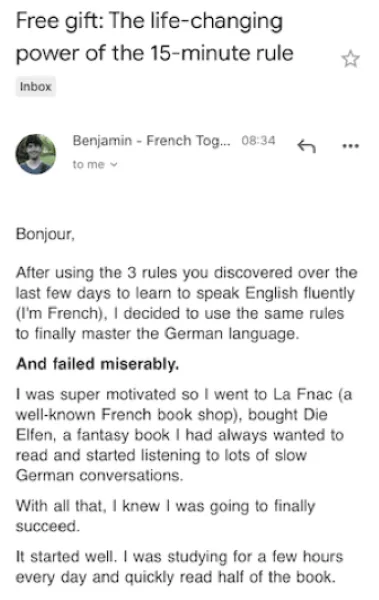 Advertising techniques - PAS letter.