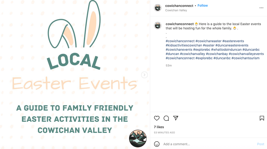 easter posts for social media round up of events example