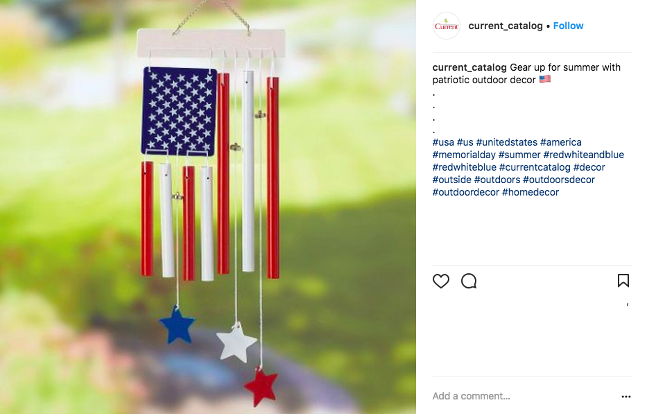 memorial day social media ideas - current catalog