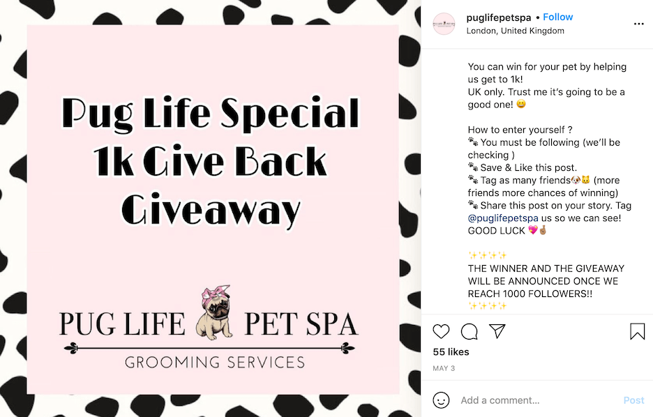 how to do an instagram giveaway - repost to win