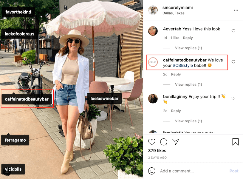 wie man jemanden auf Instagram markiert - wie man einen Hashtag in einem Kommentar verwendet