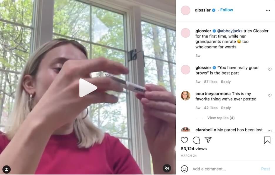 what to post on instagram - user-generated content - example