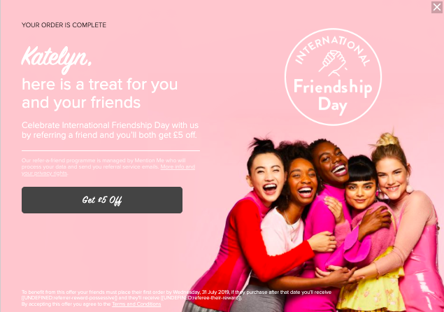 summer marketing ideas - friendship day promotion example