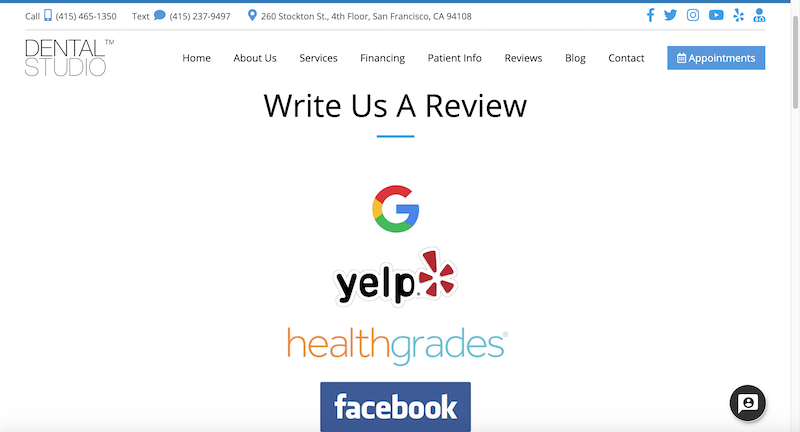 how to ask for reviews dental studio