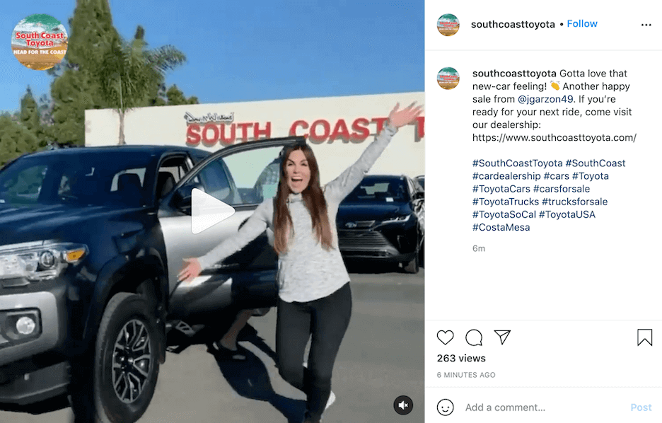 instagram caption examples for car dealerships