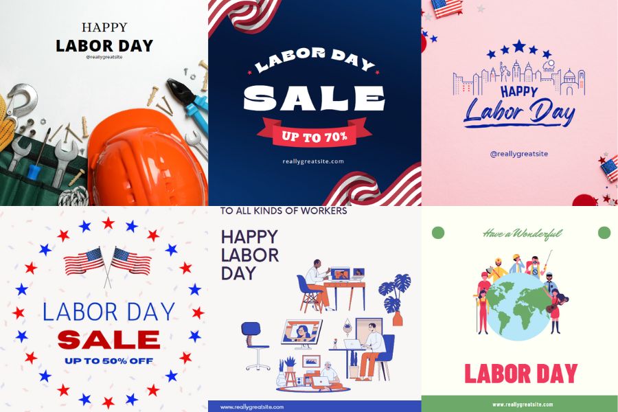 labor day social media post -- screenshot of LOCALiQ labor day social media posttemplates