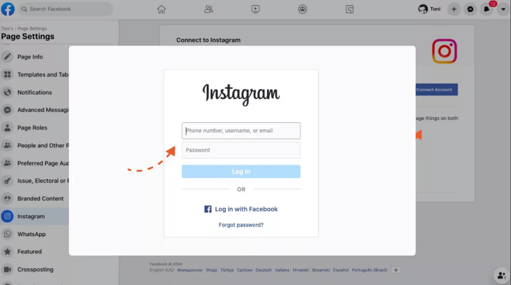 link instagram to facebook page - how to link instagram to a facebook business page