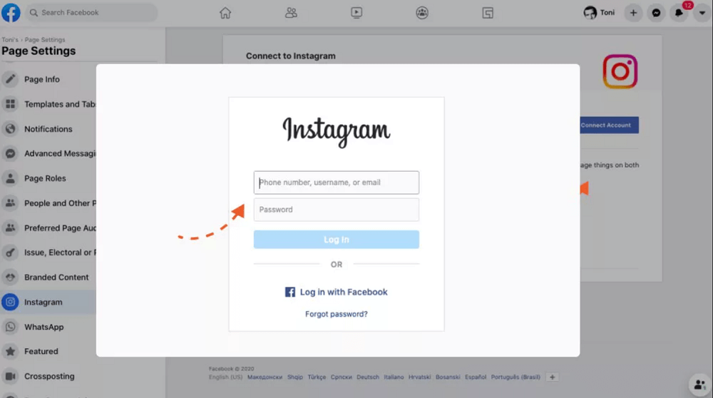 How to Connect Instagram to Facebook Page - Message2u