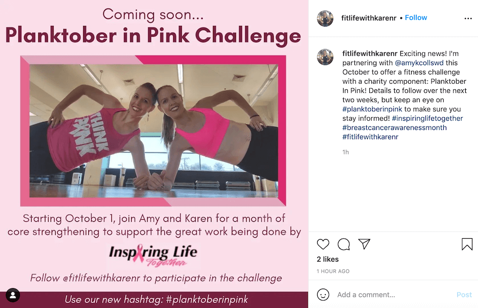 october social media ideas - national breast cancer awareness month