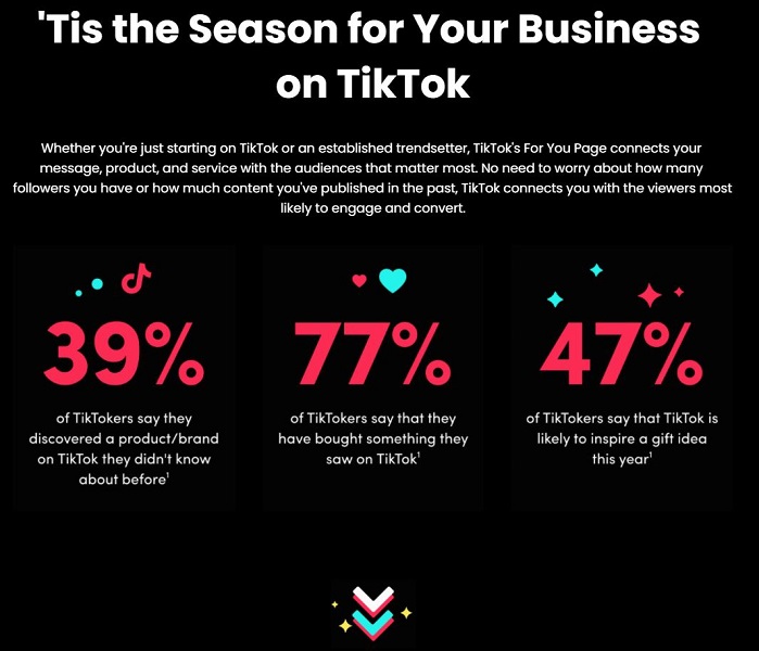 holiday marketing resources - tiktok holiday guide example