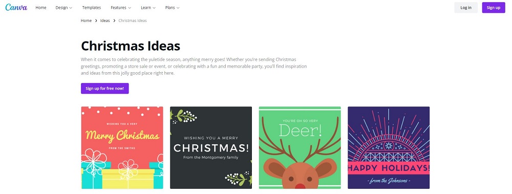 marketing resources - canva holiday template example