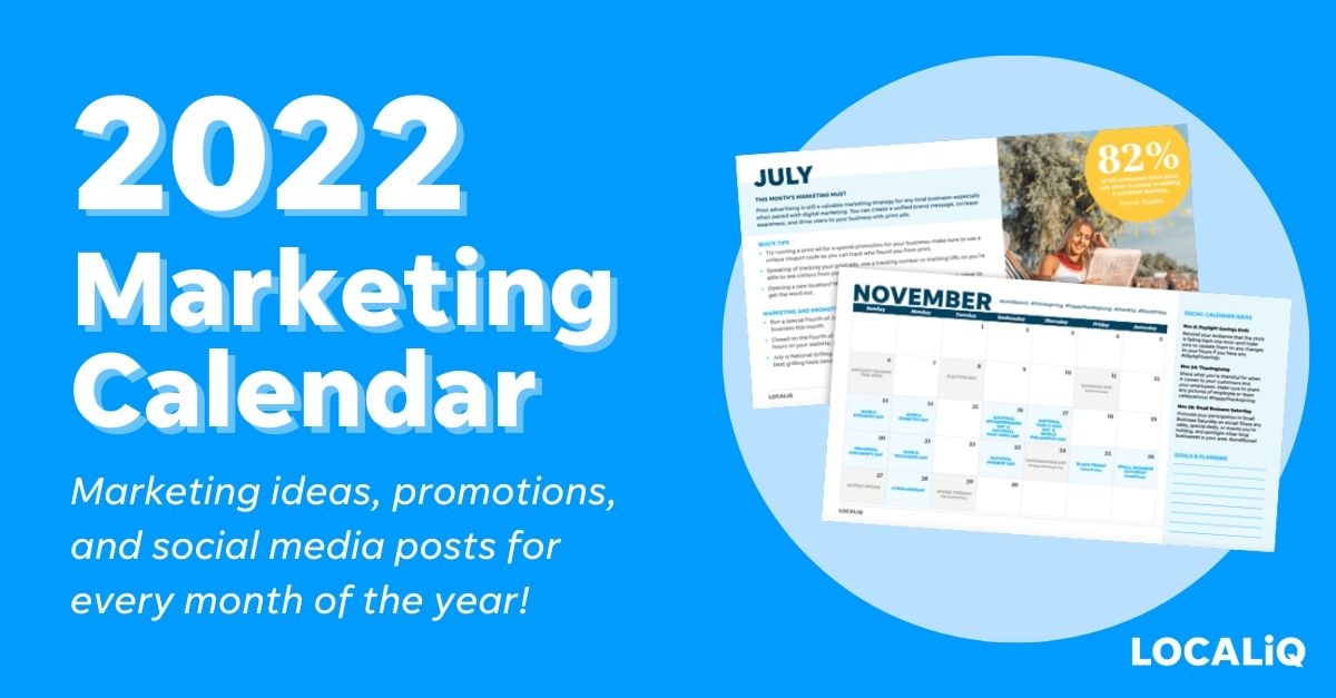 2022 marketing calendar