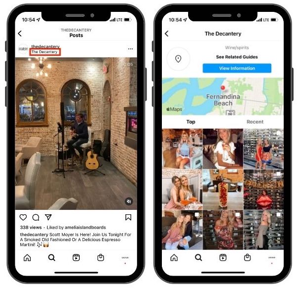 add location on instagram business