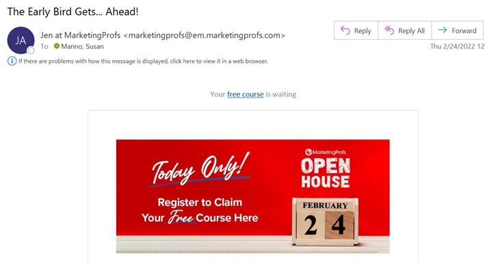february email subject lines - newsletter example