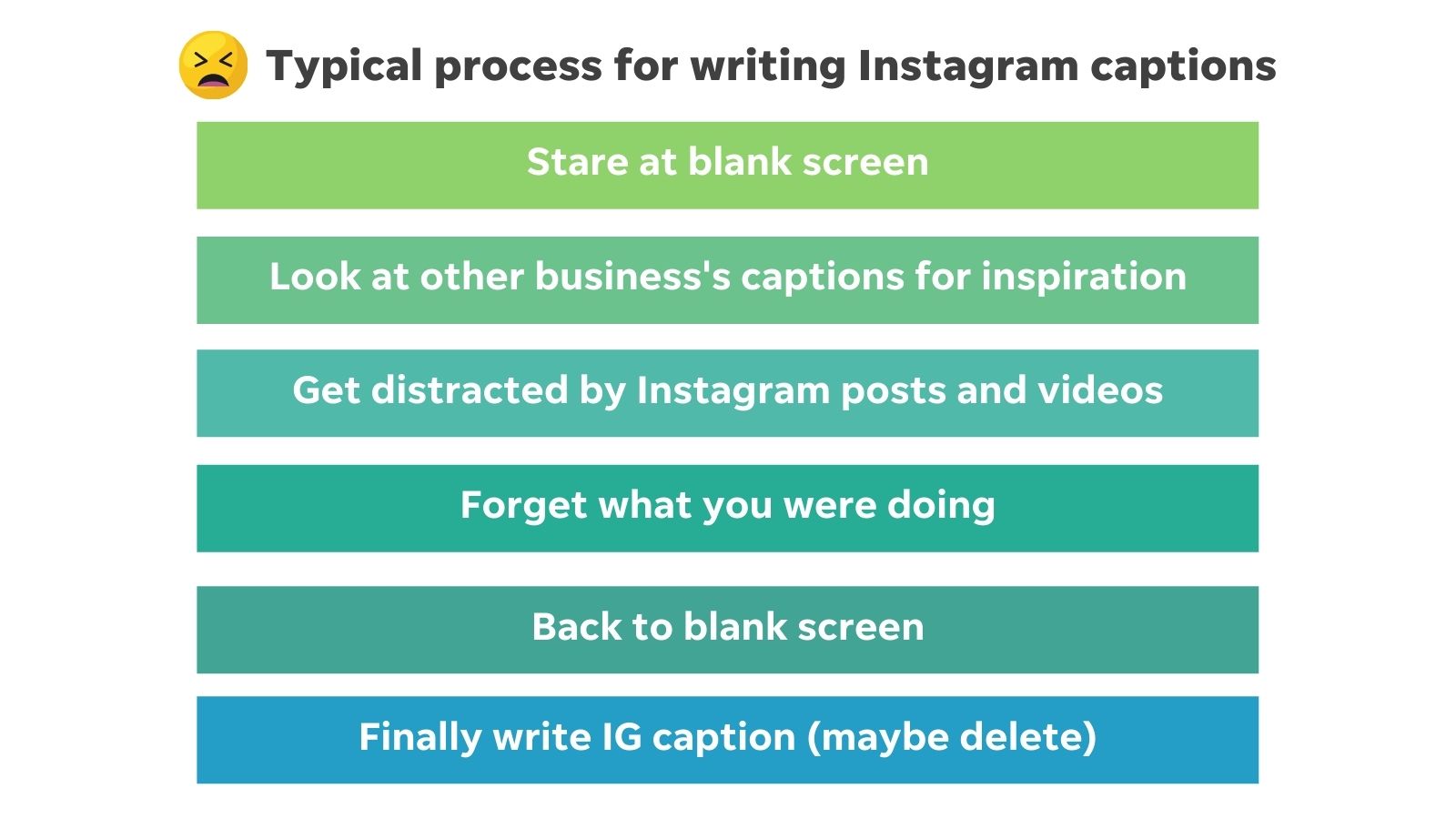 how to write instagram captions - not serious