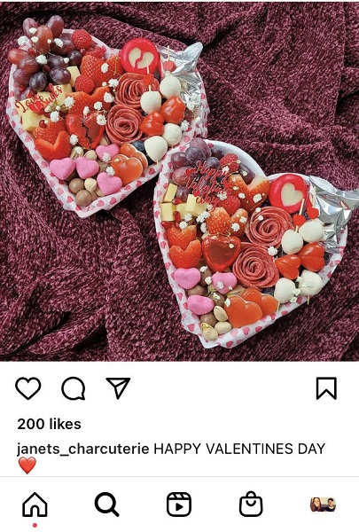 valentines day social media ideas - small business happy valentines day instagram post example