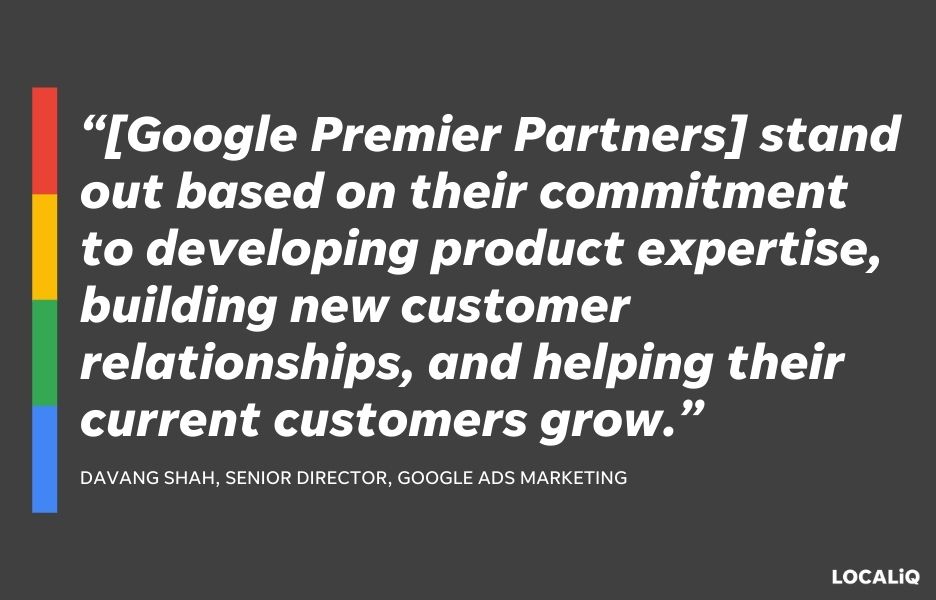 localiq google premier partner quote from google
