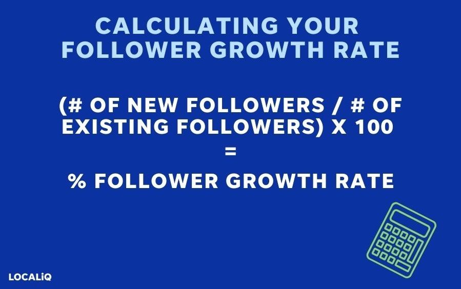 social media marketing metrics - follower growth rate formula visual
