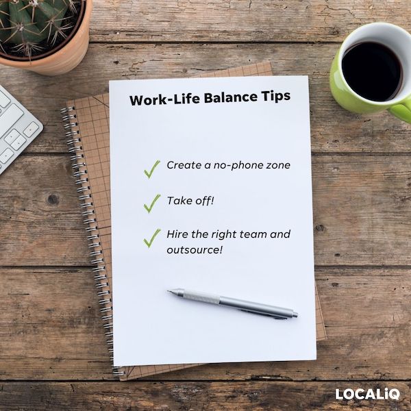 work life balance tips checklist