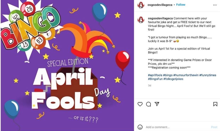 Social Publications of April Fools - Ask your audience for the favorite joke