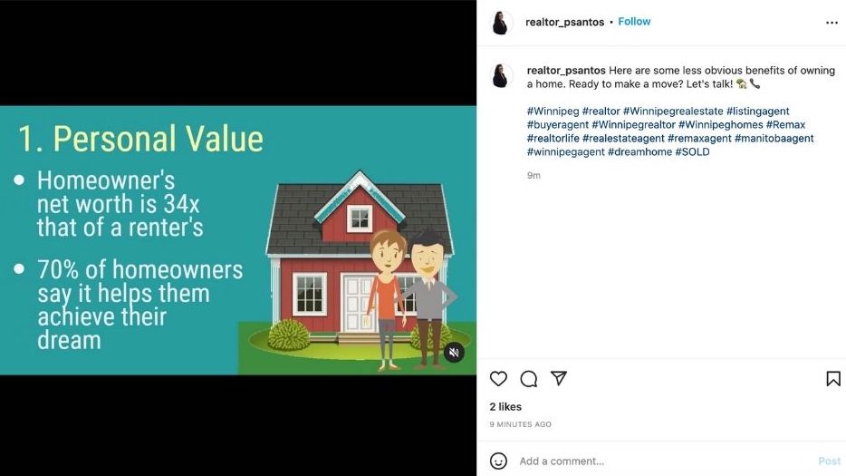 spring real estate marketing ideas - trivia instagram post on social media from real estate agency