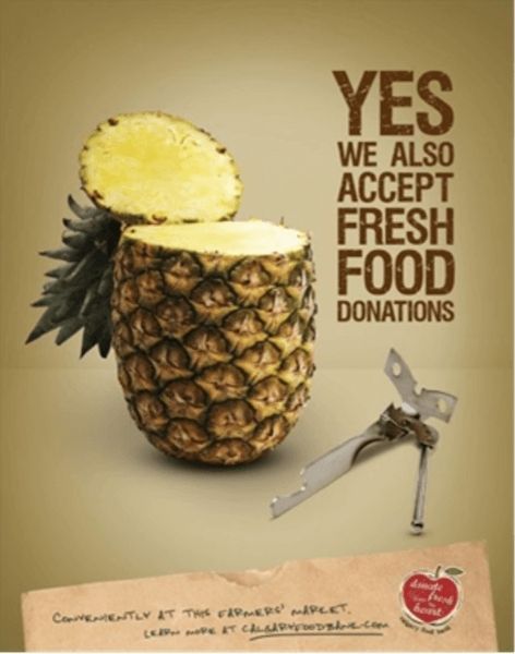 best print ad example - food bank print ad example