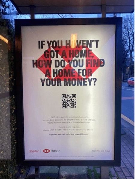 best print ad example - bank billboard print ad
