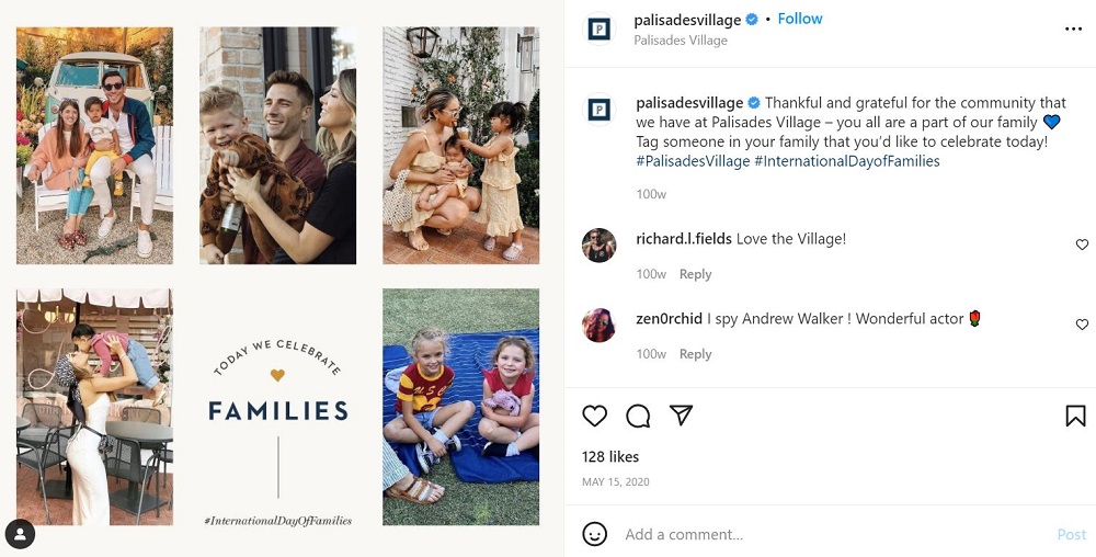 may social media holidays - national family day small business instagram post highlighting local families