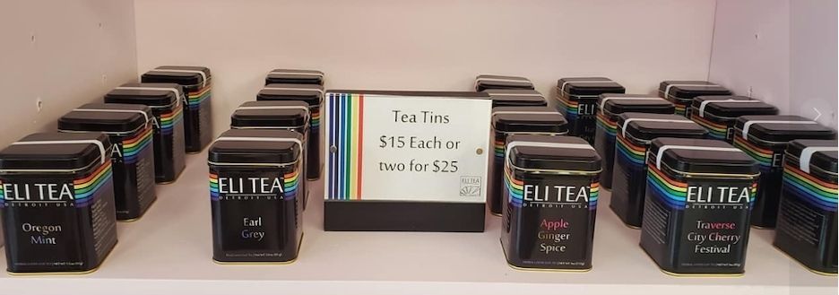 pride month marketing tips - lgtb-owned eli tea displayed in local bakery for purchase