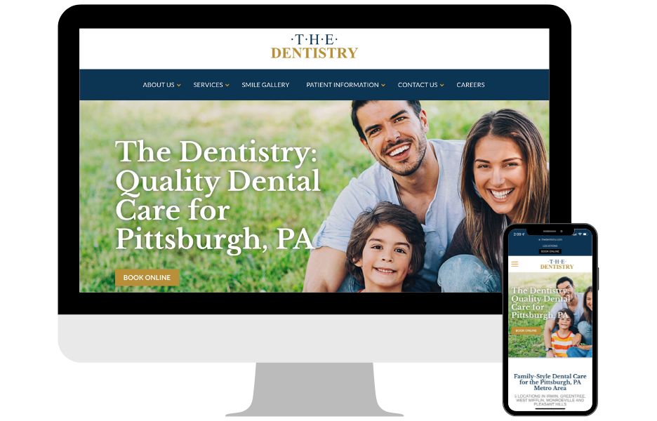 dental marketing - example of dentist website