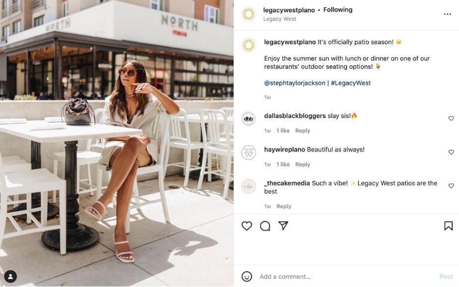 summer instagram captions for food - patio season legacy west