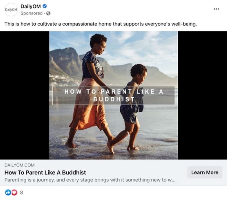 summer marketing ideas - facebook ad example