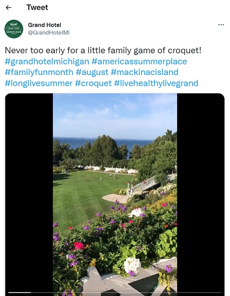 august social media holidays - family fun month tweet from travel business