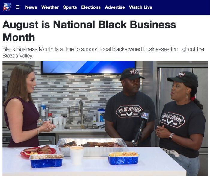 black business month - talk to local media