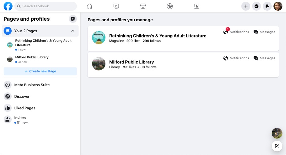 how to delete a facebook page - navigate to pages tab to choose page to delete