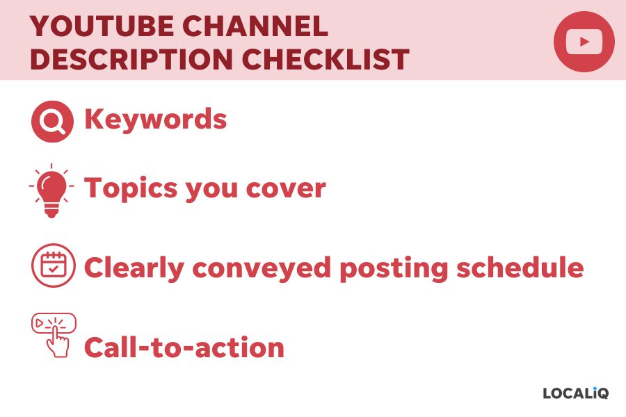 youtube channel description examples - youtube channel description checklist example