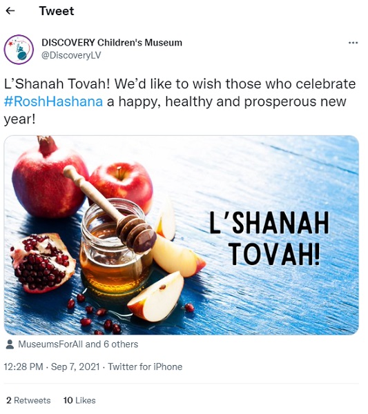 september social media holidays - rosh hashana twitter post 