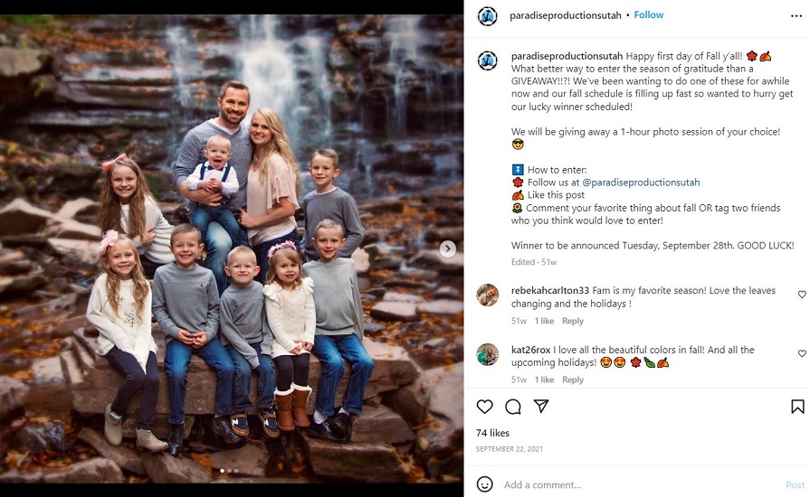 fall instagram captions - fall instagram contest example