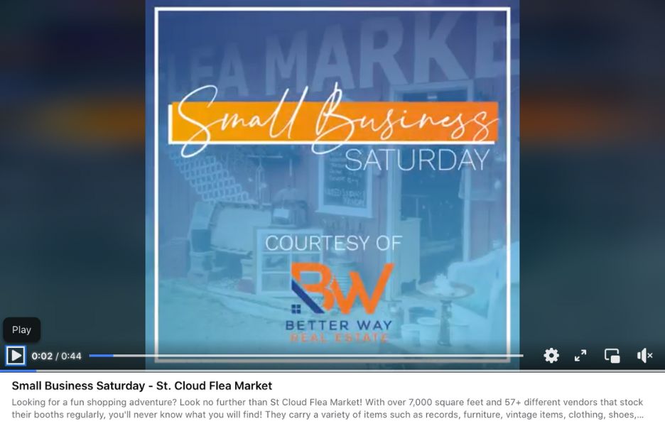 fall real estate marketing ideas - real estate business sharing on social about small business saturday