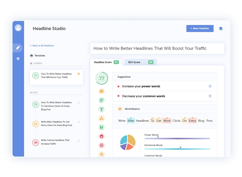 free marketing tools - coschedule user interface screenshot