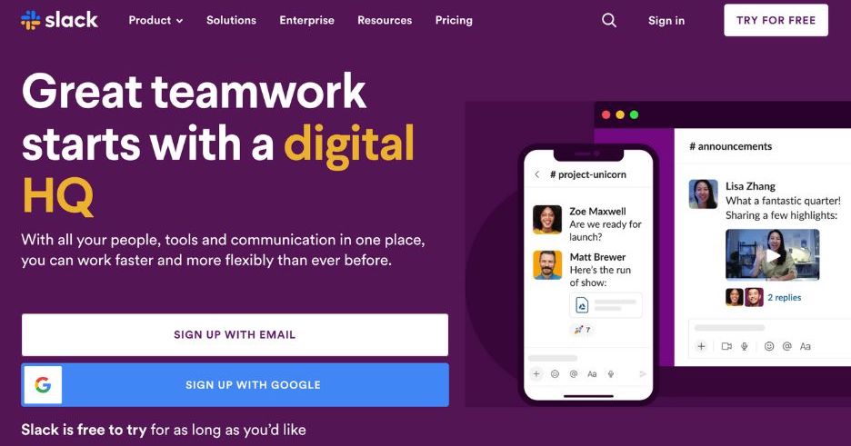 grow your agency with the right tools like slack which is an employee communications tool