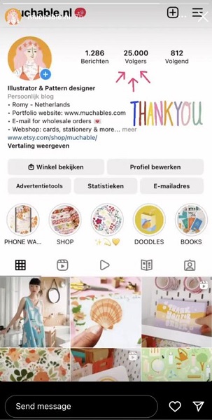 cute instagram story ideas - example of an appreciative instagram story