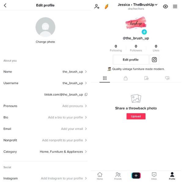 how to create a tiktok account - finish account setup