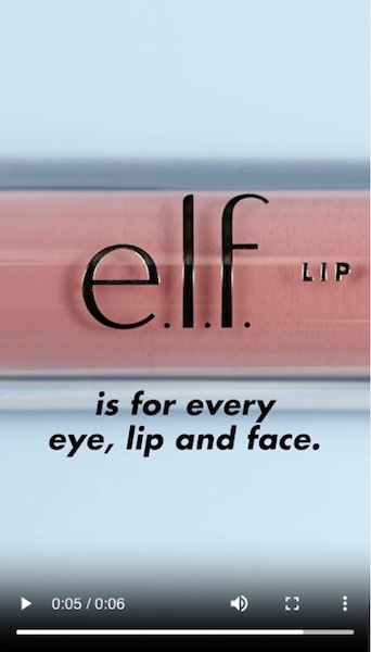 snapchat ads types - video ad from elf cosmetics