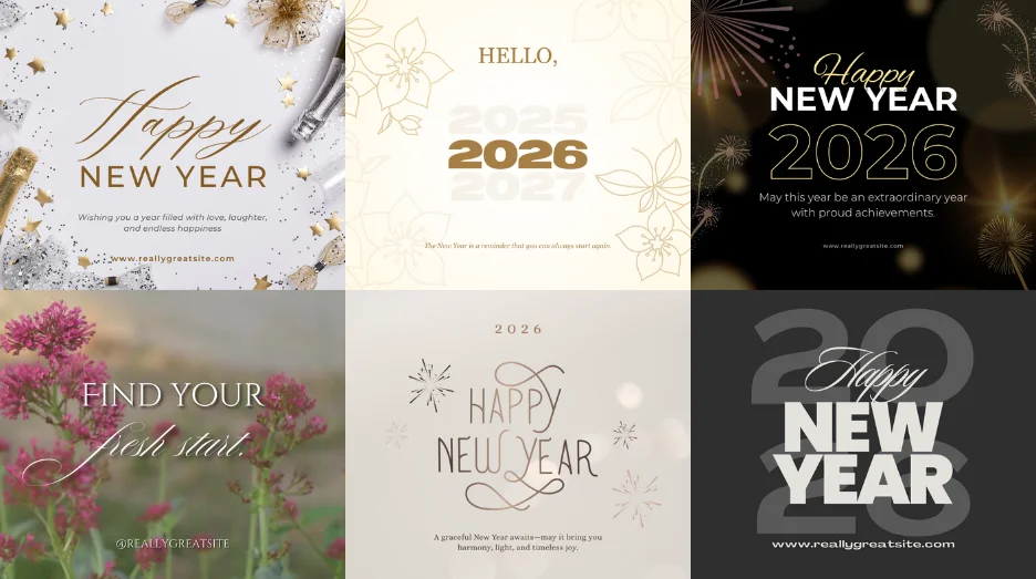 new years social post canva templates from localiq